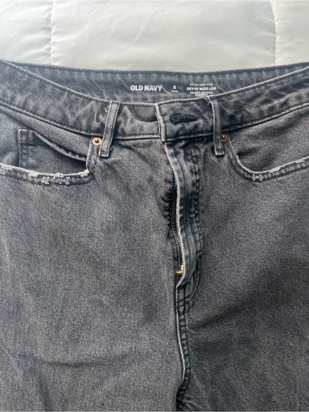 Old Navy Women’s Black High-Rise Wide-Leg Jeans